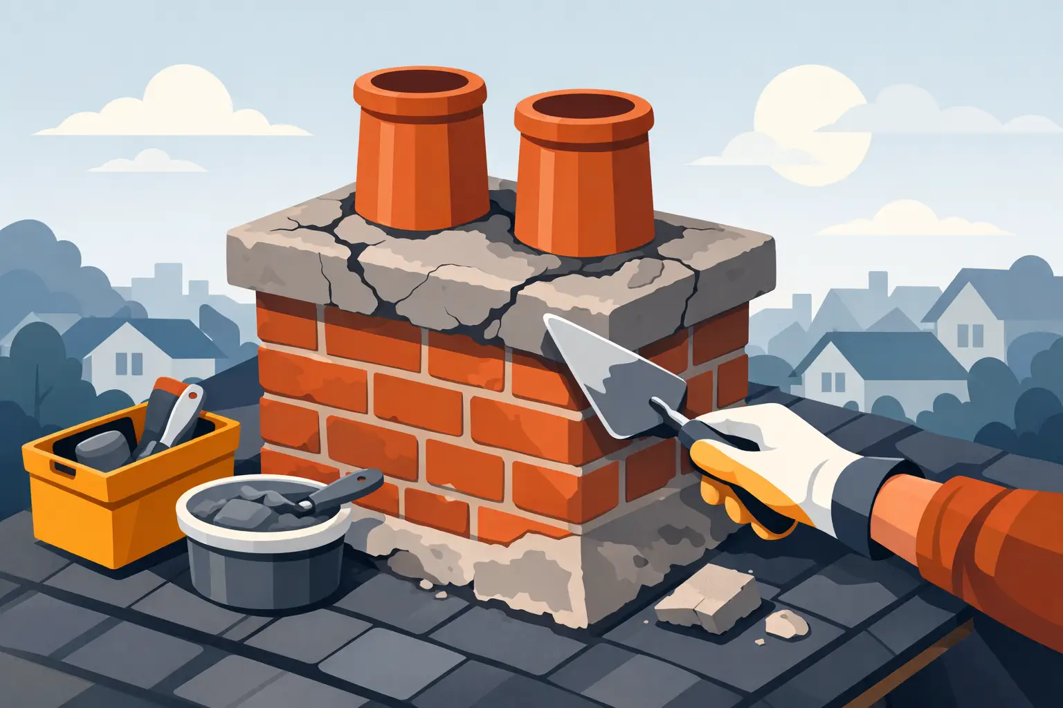 Chimney Flaunching Repair: What to Fix Fast