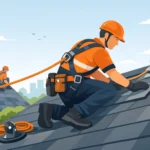 How Do Roofers Stay on the Roof Safely?