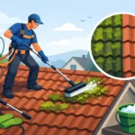 How to Clean Roof Moss Safely